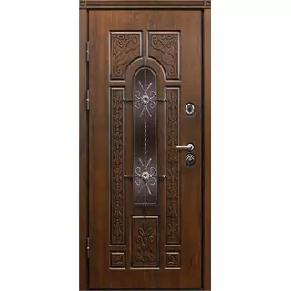 Уличная парадная дверь одностворчатая